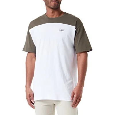 Abbildung von Vans Herren Script Crew Block Ss T Shirt, Weiß trauben Blatt, XS