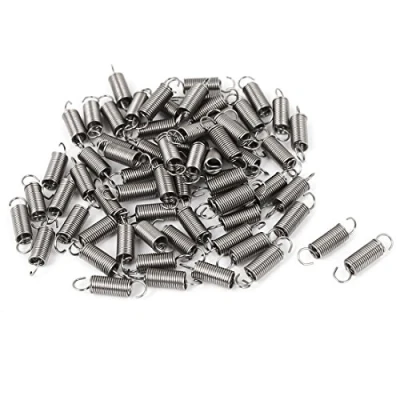Abbildung von sourcing map 66 Stück 0,4 mm x 3 12 304 Edelstahl Doppelhaken Kleine Zugfeder
