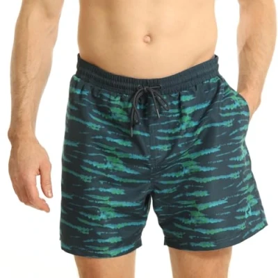 Abbildung von RIPT Herren Essentials Quick Dry UV 50 Sonnenschutz Badeshorts Badehose, Batikfarbe, Blau Grün Tie Dye, M