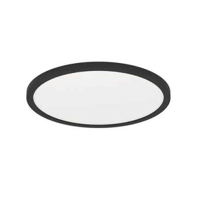 Abbildung von Eglo 900091 LED Deckenleuchte ROVITO Z weiss schwarz H:2.5 Ø:29.5cm dimmbar 2700 6500K mit Connect Funktion