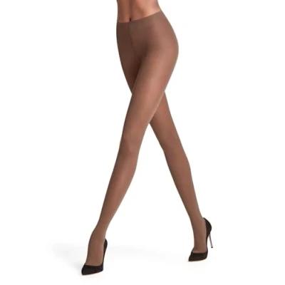 Abbildung von FALKE Damen Strumpfhose Matt Deluxe 30 DEN W TI transparent einfarbig 1 Stück, Braun (Espresso 5188), S