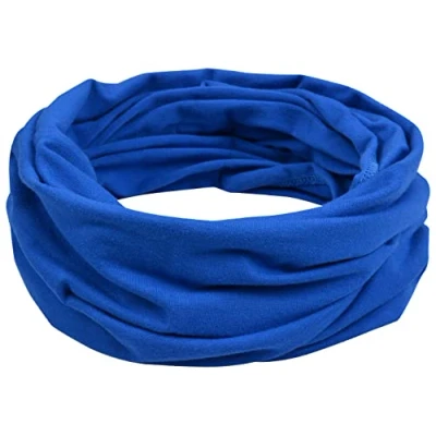 Abbildung von Miobo Kinder Baumwolle Loopschal Schlauchschal Rundschal Halstuch Blau M