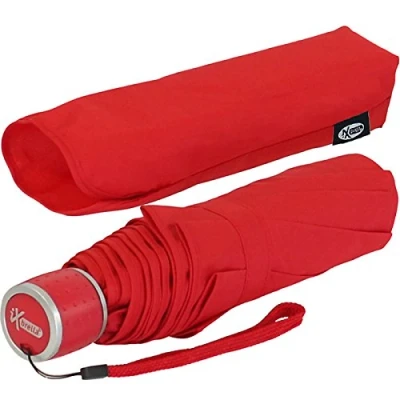 Abbildung von iX brella Mini Ultra Light Damen Taschenschirm mit großem Dach extra leicht neon grün