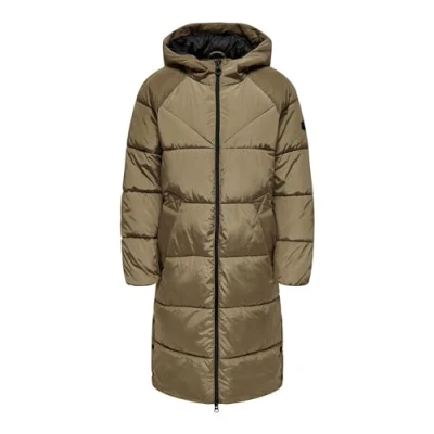 Abbildung von ONLY Onlnewamanda LONG Puffer COAT Wintermantel, Damen, Größe: Large, Otter