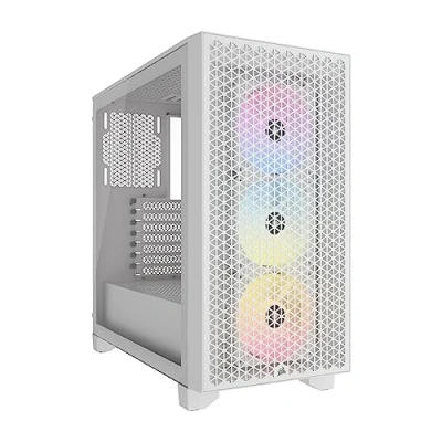 Abbildung von Corsair PC Gehäuse »3000D RGB Airflow Tempered Glass Mid Tower, White«,