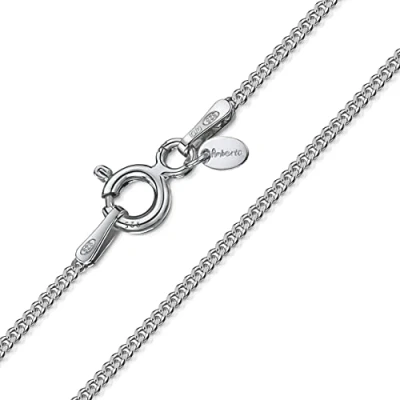 Abbildung von Amberta 925 Sterlingsilber Damen Halskette Panzerkette 1.3 mm Verschiedene Längen: 40 45 50 55 60 65 70 cm (70cm)