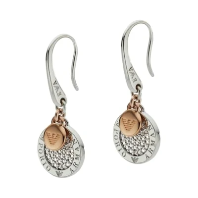 Abbildung von Emporio Armani Ohrringe Für Frauen, Größe: 12X12X2 mm Multi Sterling Silber Ohrringe, EG3377040