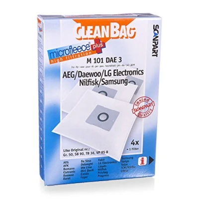 Abbildung von CleanBag M 101 DAE 3 Staubbeutel, Weiss/Opulenter Garten
