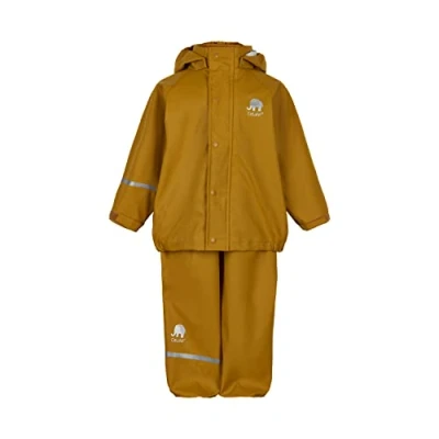 Abbildung von CeLaVi Unisex Kinder Basic PU rain Set Regenjacke, Rose Brown, 100