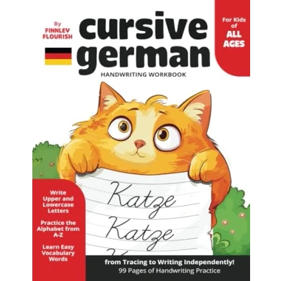 Abbildung von Cursive German Handwriting Workbook for Kids: Traditional Letter Tracing and Practice Book Children, Including Letters, Words Sheets
