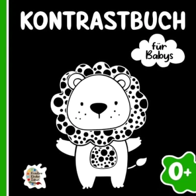 Abbildung von Kontrastbuch Baby Montessori Buch für Babys zur visuellen Entwicklung: Liebevolles einzigartiges Babybuch mit wunderschönen kindgerechten ... Neugeborne, Kontrastkarten