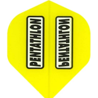 Abbildung von abcdarts Unisex Erwachsene Pentathlon Classic Dart Flights, Gelb, Klassische EU