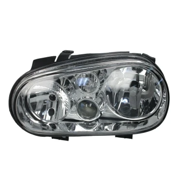 Abbildung von TYC 20 5386 08 2 Scheinwerfer links H7, H1, H3 mit Nebelscheinwerfer für Rechtsverkehr ohne Elektromotor VOLKSWAGEN: Golf 4, 4 Variant