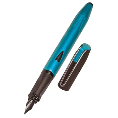 Abbildung von Online Füller Switch Plus, Patronen &amp; Touchpen in einem, für Tablets Smartphones, Multifunktions Stift inkl. Kombi Tintenpatrone, Petrol, Iridiumfeder, Federstärke M, 1 Stück (1er Pack)