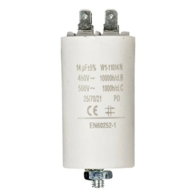 Abbildung von Fixapart 11014 Anlaufkondensator Betriebskondensator 14uF 14µF mit STECKER (Motorkondensator)