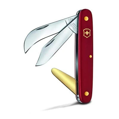 Abbildung von Victorinox Okulier und Hakenmesser 3, Garten, Schweizer Taschenmesser, Gärtner Floristen, Klinge, gebogen, spitz, rot