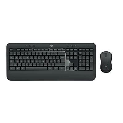Abbildung von Logitech MK540 Advanced Kabellose Tastatur und Maus Combo für Windows, Belgisches AZERTY Layout Schwarz