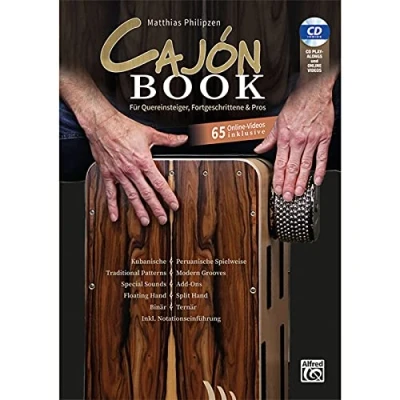 Abbildung von Matthias Philipzen Cajón Book (Buch &amp; CD Online Videos): Für Quereinsteiger, Fortgeschrittene Pros und 65 Videos inklusive