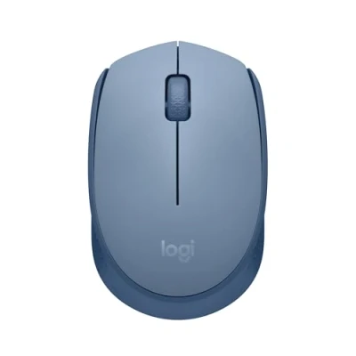 Abbildung von Logitech M171 kabellose Computermaus fürPC, Mac, Laptop, 2.4 GHz mit USB Mini Empfänger, optische Spurführung, 12 Monate Batterie beidhändig anwendbar Grau