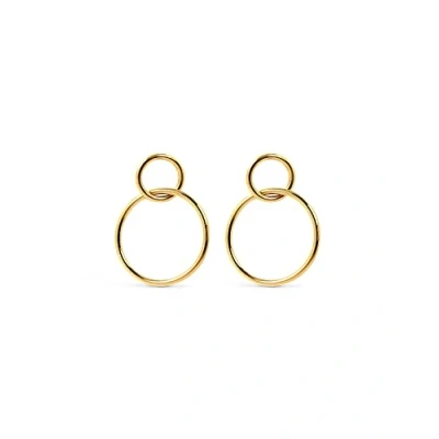 Abbildung von SINGULARU Sister Ohrringe. Messing mit 18 Kt Vergoldeter Beschichtung. Schmuck für Damen.