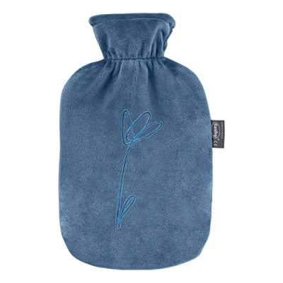 Abbildung von Fashy Wärmflasche 2,0L mit Plüschbezug gesticktem Dutch Iris, 67397 58