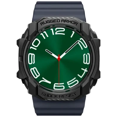 Abbildung von Spigen Rugged Armor Hülle Schwarz Samsung Galaxy Watch Ultra