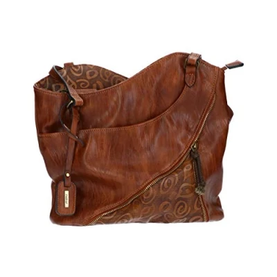 Abbildung von Rieker Damen H1025 22 Schultertasche Braun (Nuss Antik/Chestnut)