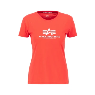 Abbildung von Alpha Industries NEW Tshirt print, Damen, Größe: Small, Radiant red