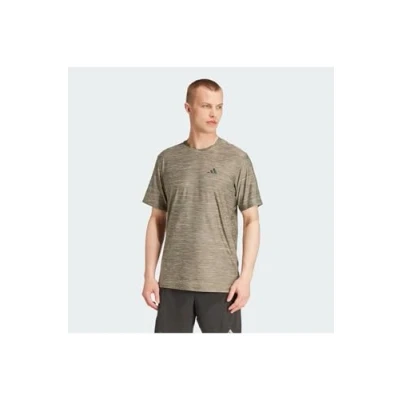 Abbildung von adidas Herren Train Essentials Stretch Training Tee, Shadow Olive Mel./Black, M