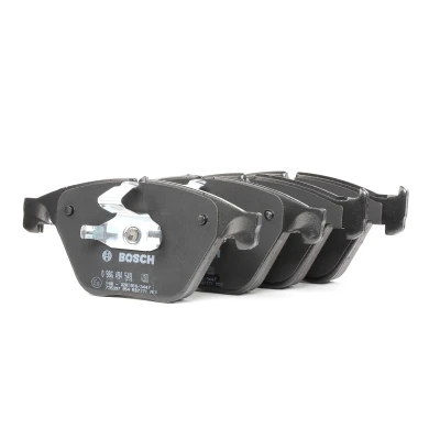 Abbildung von BOSCH 0 986 494 549 Bremsbelagsatz Low Metallic mit Montageanleitung, Anti Quietsch Blech, Kolbenclip BMW: 5 Saloon, Touring, 6 Gran Coupe