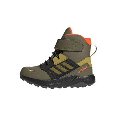 Abbildung von adidas Terrex Trailmaker High Cold.RDY Hiking Shoes Wanderschuhe, Focus Olive/Pulse Olive/Impact orange, 34 EU