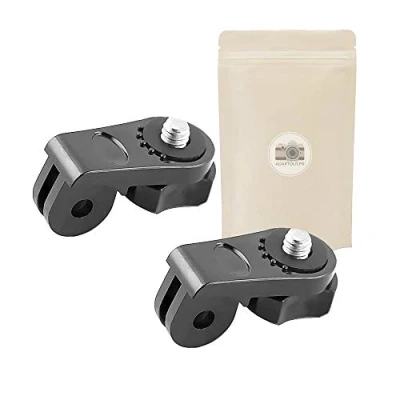 Abbildung von Adaptout X2 AGD TREPIDED Adapter für GOPRO mit 1/4 &quot;Schrauben Fixierungen GO Pro Hero 7/6 / 5/4/3/3/2/1 auf Monopode Minitripeded Accessoire Brand French