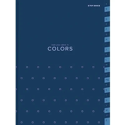 Abbildung von Top 2000 Index Notizbuch A5 96 Blatt kariert, A Z, Blau/Notizbuch mit Register Z