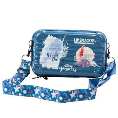 Abbildung von Lip Smacker Ariel Travel Ready Beauty Case, All in One Kosmetiktasche für Kinder mit Glitzerpaletten, Lippenstiften und Nagellacken den Perfekten Prinzessinnen Look