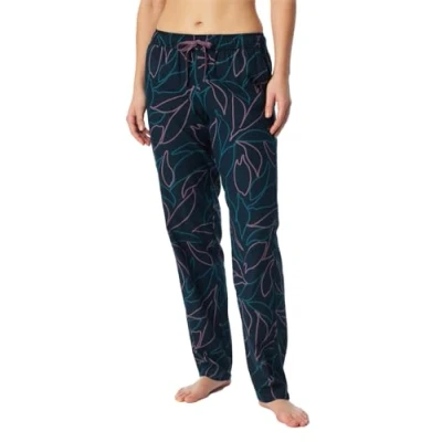 Abbildung von Schiesser MIX Relax Nachtwäsche Hose, Damen, Größe: 38, Dunkelblau lila