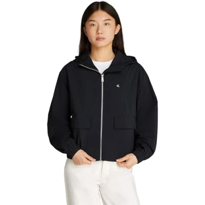 Abbildung von Calvin Klein Jeans Windbreaker Jacket Übergangsjacke, Damen, Größe: XS, Black