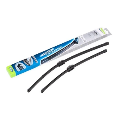 Abbildung von Scheibenwischer Valeo Silencio X.trm, Flat Blade Set 574346 vorne Rahmenlos Stiftbefestigung VOLKSWAGEN: Golf 5, Touran I, Caddy 3