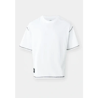Abbildung von Alpha Industries Studio Bubble Tshirt print, Herren, Größe: Small, White
