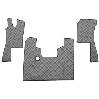 Abbildung von F CORE FL18 GRAY Fußmattensatz Eco Leder vorne 3 grau