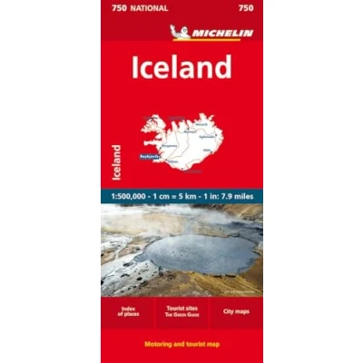 Abbildung von KN. Island 750 161190: Straßen und Tourismuskarte 1:500.000 (MICHELIN Nationalkarten, Band 750)