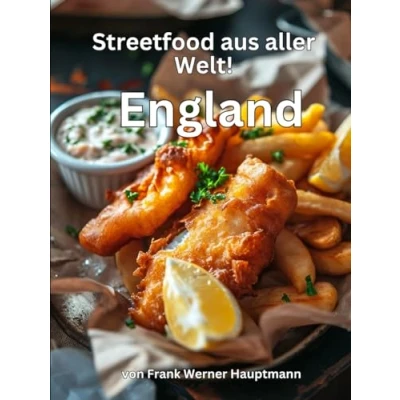 Abbildung von Streetfood aus aller Welt England: Lernen Sie im Rahmen unserer kulinarischen Weltreise in Band 19 die 26 beliebtesten englischen Rezepte selbst zuzubereiten!