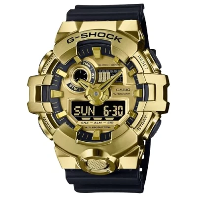 Abbildung von CASIO G SHOCK Chronograph, Quarzuhr, Armbanduhr, Herrenuhr, bis 20bar wasserdicht, Resinarmband
