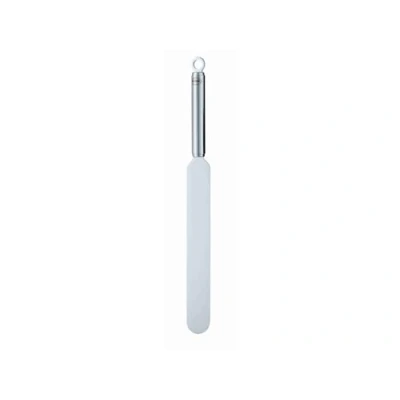 Abbildung von RÖSLE Streich Palette gerade, Hochwertiger Tortenheber zum Bestreichen und Anheben von Torten Kuchen, Edelstahl, 39 cm, Silber