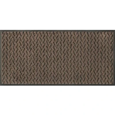 Abbildung von wash+dry Fußmatte, Duo Mocha 35x75cm, innen und außen, waschbar, Dunkelbraun