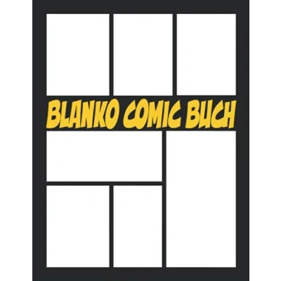 Abbildung von Comic Selber Machen 100 Vorlagen für und Manga Zeichnen Lernen: Blanko Buch Geschenk Fan, Erwachsene &amp; Kinder (A4 Leere Western Comics)