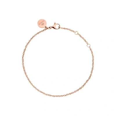 Abbildung von Purelei® Brave Armband (Rosegold), Filigranes wasserfestes für Damen, Schlichtes aus Edelstahl, Geschenk Frauen, 16 19 cm Länge verstellbar