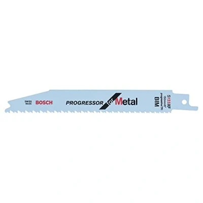 Abbildung von Bosch Professional 2x Säbelsägeblatt &#039;Progressor for Metal&#039; S123XF (für Metall, 150 x 19 0.9mm, Zubehör für Stichsägen), weiß