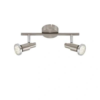 Abbildung von Briloner Leuchten LED Deckenleuchte, 2 dreh &amp; schwenkbare Spot Lights, Decken Lampe, Metall, Strahler inkl. Leuchtmittel à 3 W, Länge: 27.5 cm
