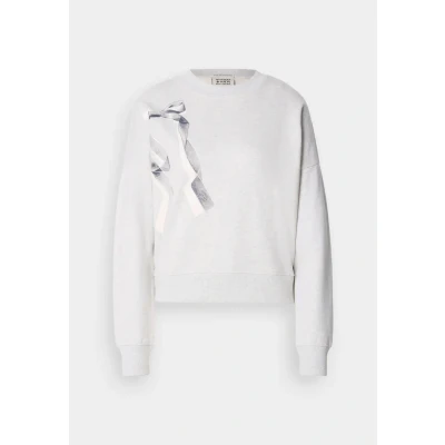 Abbildung von Scotch &amp; Soda Chest Artwork Relaxed Sweatshirt, Damen, Größe: Large, Light grey melange