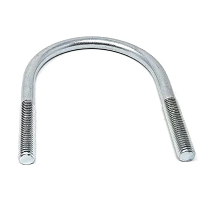 Abbildung von Design61 Bügelschraube DIN 3570 Rundstahlbügel M12 x 138 Ø 89 mm Gewindebügel Galvanisch Verzinkt U Bolzen